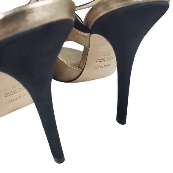 FENDI Sandalo Camoscio Heels w Authentication Certificate - Picture 9 of 16